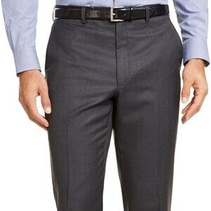Ralph Lauren Grey 38x34 Regular Fit Pleated Uncuffed Dress Pants